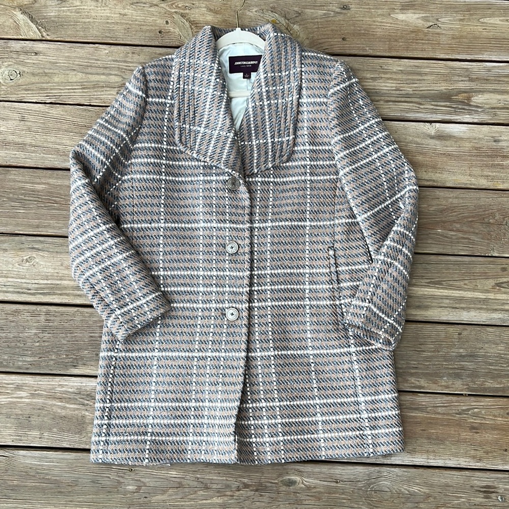 ❌SOLD❌Textured gray overcoat, size L